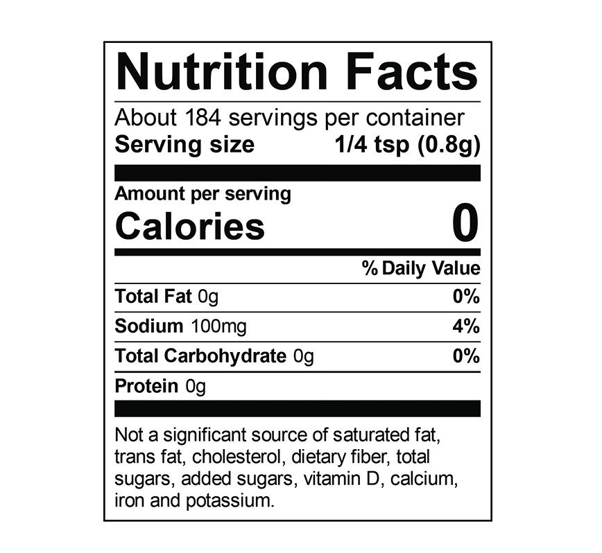 Mrs. Wages® Ketchup Tomato Seasoning Mix nutrition info