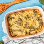 Broccoli Cauliflower Queso Casserole