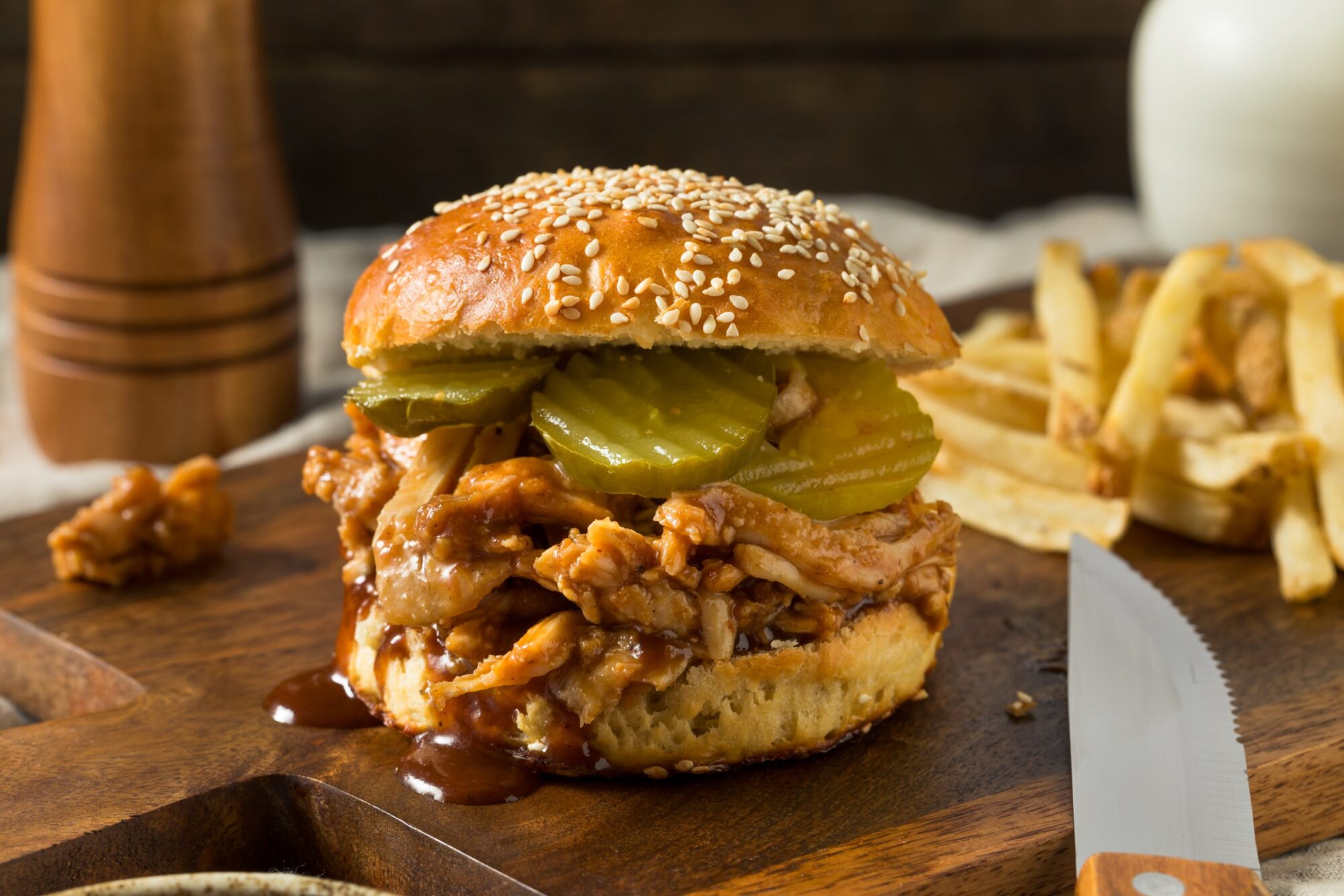 Pulled Chicken Sandwiches