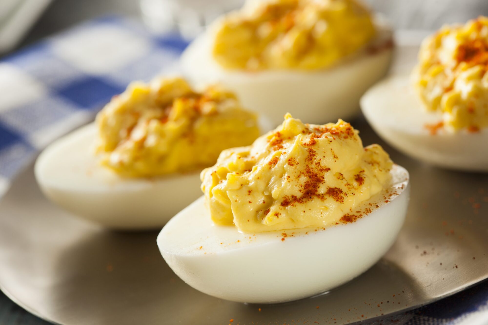 Salmon Salad Deviled Eggs