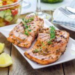 Swiss Chard-Wrapped Salmon with Chunky Orange Chipotle Salsa