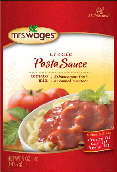 Pasta Sauce Tomato Mix | Mrs. Wages