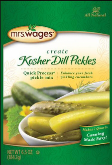 Kosher Dill Pickles Quick Process Pickle Mix | Mrs. Wages