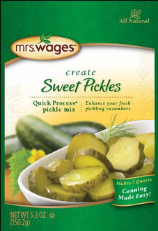 Sweet Pickles Quick Process Pickle Mix | Mrs. Wages
