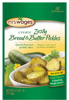 Zesty Bread & Butter Pickles Medium | Mrs. Wages