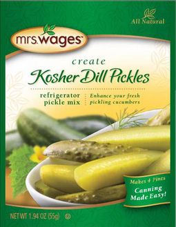 Kosher Dill Pickles Refrigerator Pickle Mix | Mrs. Wages