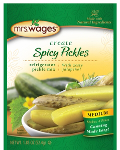 Spicy Pickles Refrigerator Pickle Mix Medium | Mrs. Wages