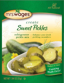 Sweet Pickles Refrigerator Pickle Mix | Mrs. Wages