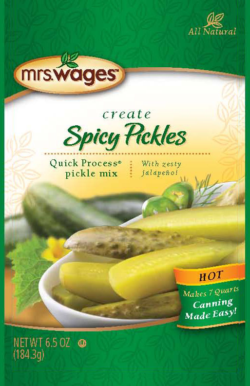 Spicy Pickles Hot Quick Process Mix | Mrs. Wages
