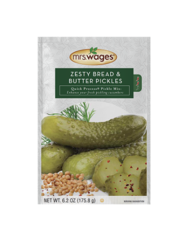 Mrs. Wages® Zesty Bread & Butter Pickles Quick Process® Pickle Mix