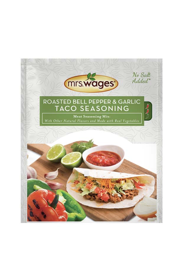 Mrs. Wages® Roasted Bell Pepper & Garlic Taco Seasoning Mix with other Natural Flavors