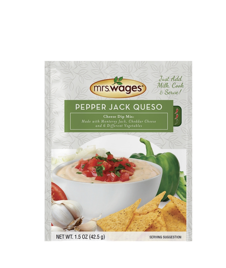 Mrs. Wages® Pepper Jack Queso Cheese Dip Mix