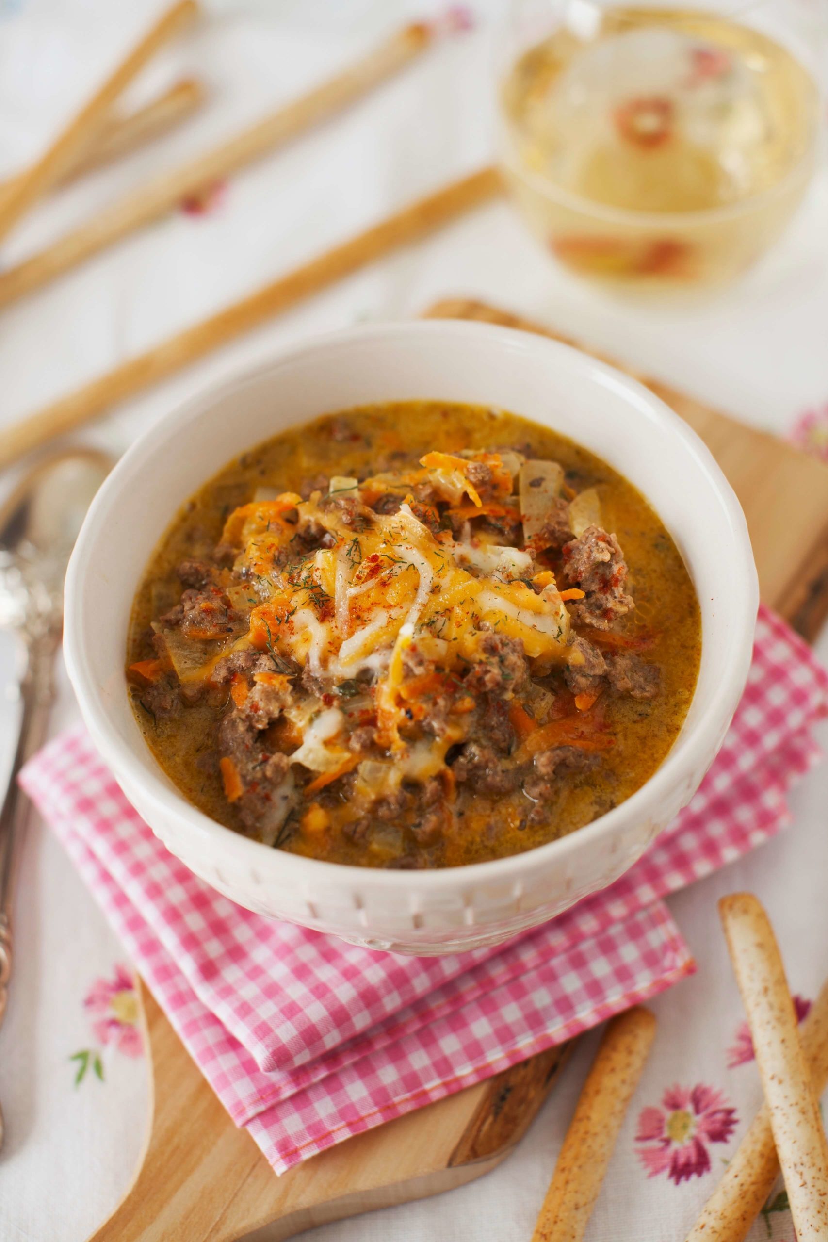 Cheeseburger Tomato Soup