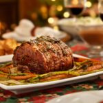 Horseradish Roasted Garlic Prime Rib with Horseradish Dipping Sauce
