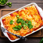 Traditional Mexican enchiladas